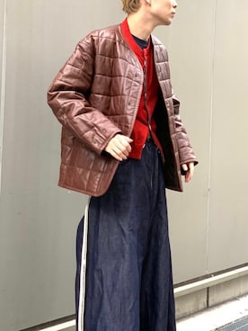 「Toironier（トワロニエ）のアイテム（トレンチコート）」を使った、シュートさん（メンズ・181cm）の冬コーディネート