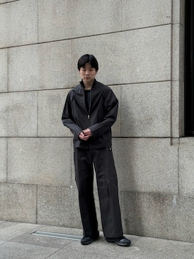 「古着好きな人と繋がりたい」｜「アイテム（デニムジャケット）」を使った、シュートさん（メンズ・181cm）の冬コーディネート