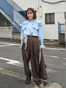 「アイテム（財布/小物）」を使った、あちょりさん（レディース・163cm）の春コーディネート