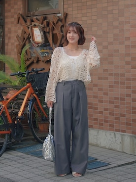 「NEUNA（ヌナ）のアイテム」を使った、あちょりさん（レディース・163cm）の夏コーディネート