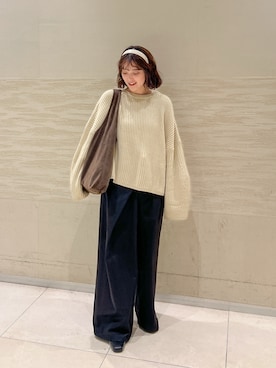 「NEUNA（ヌナ）のアイテム」を使った、あちょりさん（レディース・163cm）の冬コーディネート