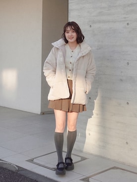 「NEUNA（ヌナ）のアイテム」を使った、あちょりさん（レディース・163cm）の冬コーディネート