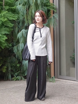 「アイテム（リング）」を使った、あちょりさん（レディース・163cm）の秋コーディネート