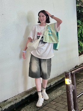 「GERMAN TRAINER（ジャーマントレーナー）のアイテム」を使った、あちょりさん（レディース・163cm）の秋コーディネート