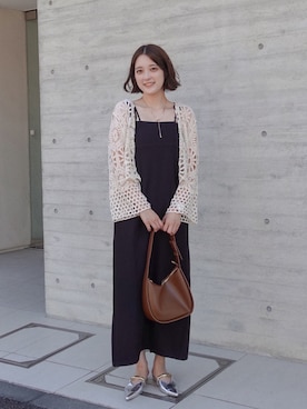 「アイテム（ショルダーバッグ）」を使った、あちょりさん（レディース・163cm）の夏コーディネート