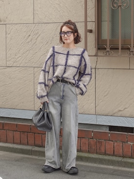 「アイテム（リング）」を使った、あちょりさん（レディース・163cm）の秋コーディネート