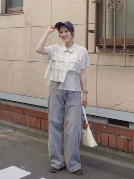 「adidas（アディダス）のアイテム」を使った、あちょりさん（レディース・163cm）の夏コーディネート