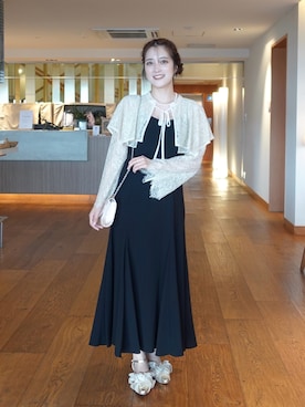 「アイテム（ヘアピン）」を使った、あちょりさん（レディース・163cm）の秋コーディネート