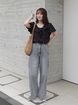 「アイテム（シューズ）」を使った、あちょりさん（レディース・163cm）の夏コーディネート