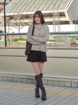 「Ada.（エイダ）のアイテム」を使った、あちょりさん（レディース・163cm）の冬コーディネート