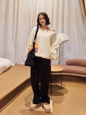 「AMERICAN HOLIC（アメリカンホリック）のアイテム」を使った、あちょりさん（レディース・163cm）の秋コーディネート