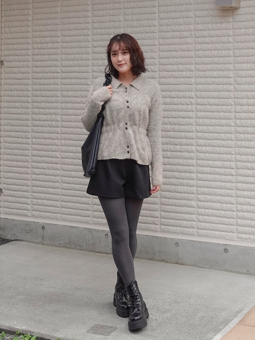 epaハイウエストショートパンツ　Mサイズ　完売品 セール】【ウェスト細見えでスタイルアップ♪】ハイウエスト ショート