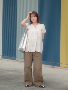 「ammy.（エイミードット）のアイテム」を使った、あちょりさん（レディース・163cm）の夏コーディネート