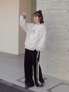 「アイテム（バンダナ/スカーフ）」を使った、あちょりさん（レディース・163cm）の冬コーディネート