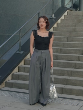 「NEUNA（ヌナ）のアイテム」を使った、あちょりさん（レディース・163cm）の夏コーディネート