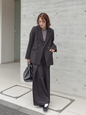 「NOGLE（ノグル）のアイテム」を使った、あちょりさん（骨格ナチュラル・レディース・163cm）の秋コーディネート