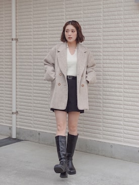 「GOLDY（ゴールディ）のアイテム（リング）」を使った、あちょりさん（レディース・163cm）の秋コーディネート