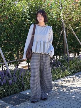 「forksy.（フォルクシー）のアイテム」を使った、あちょりさん（レディース・163cm）の秋コーディネート