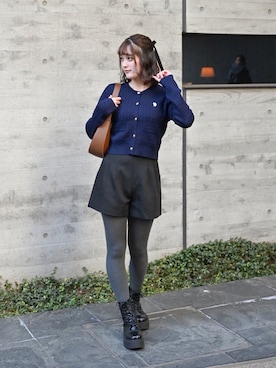 「Ada.（エイダ）のアイテム」を使った、あちょりさん（レディース・163cm）の冬コーディネート