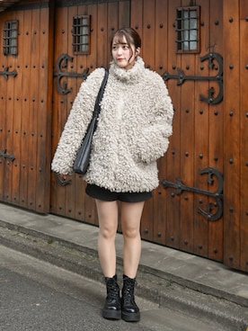 「Ada.（エイダ）のアイテム（パンツ）」を使った、あちょりさん（レディース・163cm）の春コーディネート