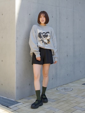 「Ada.（エイダ）のアイテム（パンツ）」を使った、あちょりさん（レディース・163cm）の秋コーディネート
