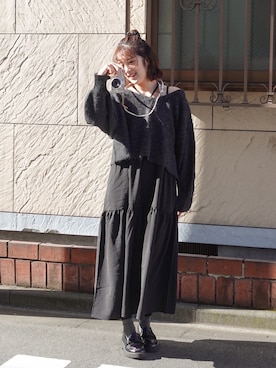 「アイテム（財布/小物）」を使った、あちょりさん（レディース・163cm）の冬コーディネート