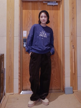 あちょりさん（骨格ナチュラル・レディース・163cm）の秋コーディネート