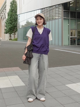 「AMERICAN HOLIC（アメリカンホリック）のアイテム」を使った、あちょりさん（レディース・163cm）の夏コーディネート