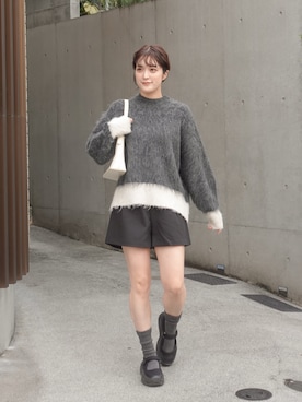 「アイテム（ハンドバッグ）」を使った、あちょりさん（レディース・163cm）の秋コーディネート