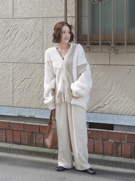 「アイテム（キャミソール）」を使った、あちょりさん（レディース・163cm）の秋コーディネート