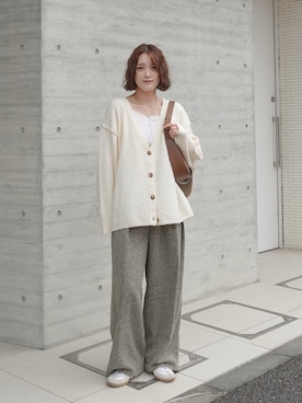 「GERMAN TRAINER（ジャーマントレーナー）のアイテム」を使った、あちょりさん（レディース・163cm）の秋コーディネート