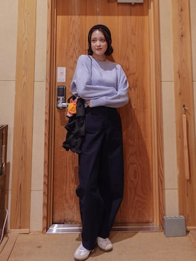 「AMERICAN HOLIC（アメリカンホリック）のアイテム」を使った、あちょりさん（レディース・163cm）の秋コーディネート