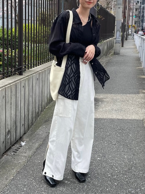 CLANE (クラネ) 【希少カラー】 バックスリット ストレート パンツ 1679140992_500.jpg