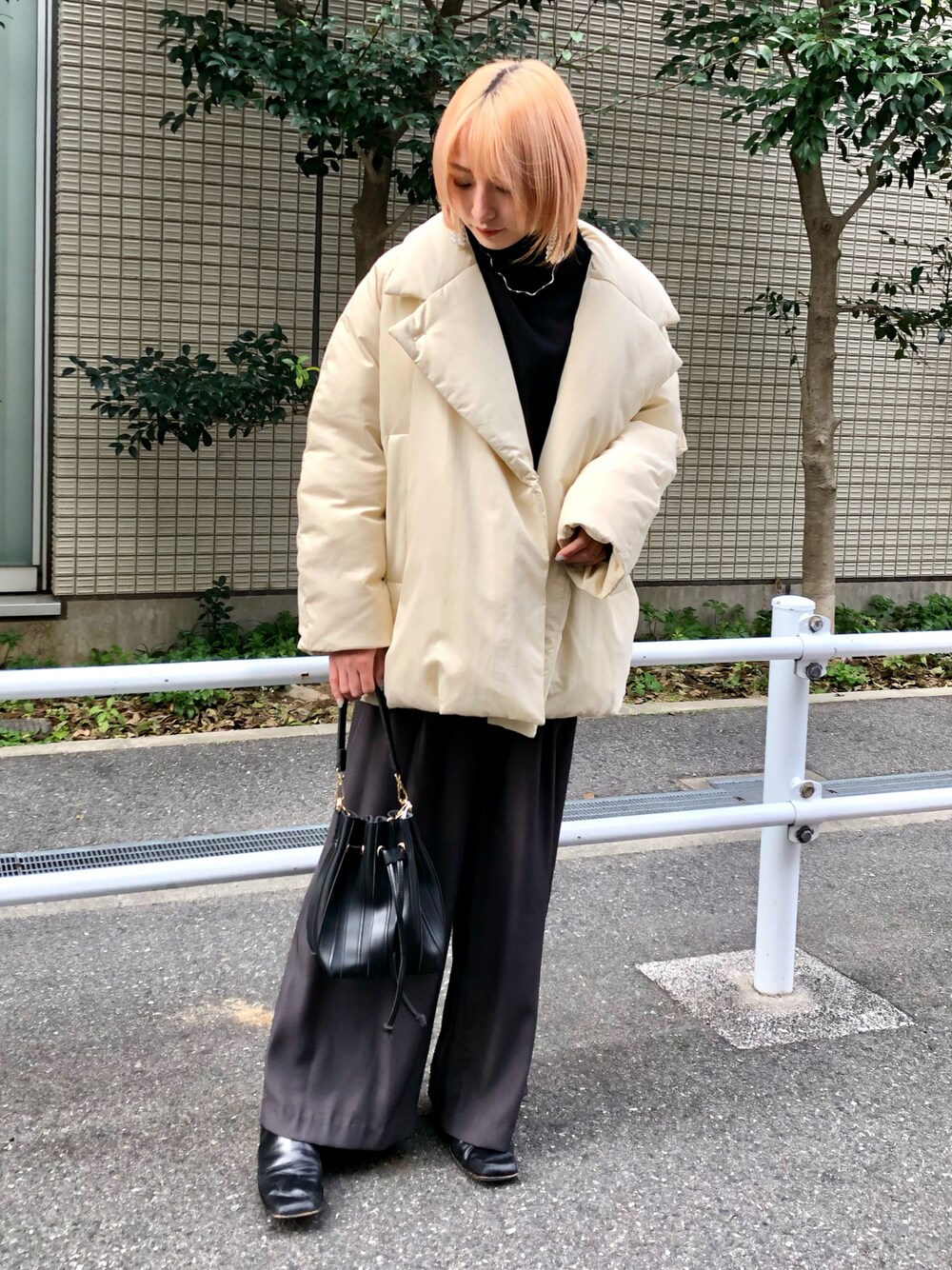 CLANE/クラネ】COCOON SHORT DOWN COAT/コクーンショートダウンを使っ