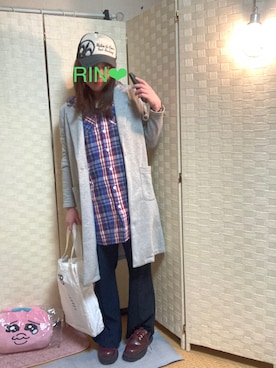 「CECIL McBEE（セシルマクビー）のアイテム（ジャケット/アウター）」を使った、𝓡𝓲𝓷✮𝓡𝓲𝓷夏Ver.さん（レディース・153cm）の秋コーディネート