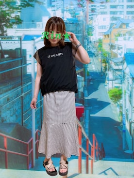 「アイテム（その他）」を使った、𝓡𝓲𝓷✮𝓡𝓲𝓷夏Ver.さん（レディース・153cm）の夏コーディネート