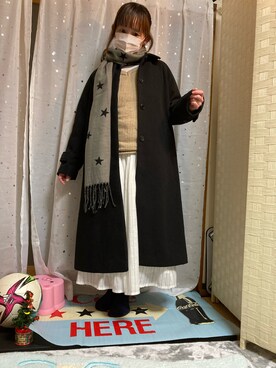 「服とコスメでなりたい自分に」｜「アイテム（その他）」を使った、𝓡𝓲𝓷✮𝓡𝓲𝓷夏Ver.さん（レディース・153cm）の冬コーディネート