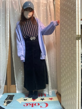 「AS as know as（エーエス アズノウアズ）のアイテム（トップス）」を使った、𝓡𝓲𝓷✮𝓡𝓲𝓷夏Ver.さん（レディース・153cm）の冬コーディネート