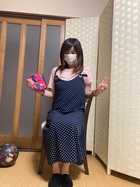 「DRESKIP（ドレスキップ）のアイテム（ワンピース/ドレス）」を使った、𝓡𝓲𝓷✮𝓡𝓲𝓷夏Ver.さん（レディース・153cm）の夏コーディネート