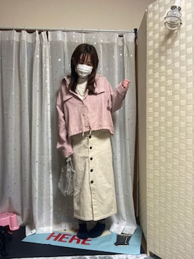 「ジーユー(GU)」｜𝓡𝓲𝓷✮𝓡𝓲𝓷夏Ver.さん（レディース・153cm）の春コーディネート