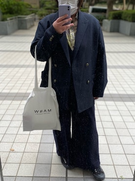 「Paul Smith（ポールスミス）のアイテム（オールインワン・サロペット）」を使った、agiさん（レディース・163cm）の春コーディネート