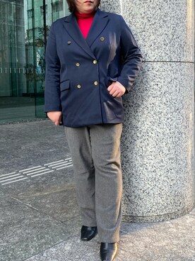 「Eddie Bauer（エディーバウアー）のアイテム」を使った、agiさん（レディース・163cm）の冬コーディネート