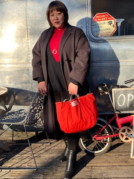 agiさん（レディース・163cm）の冬コーディネート