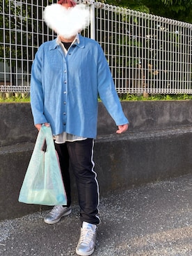 「シルバー」｜「アイテム（スウェットパンツ）」を使った、agiさん（レディース・163cm）の夏コーディネート