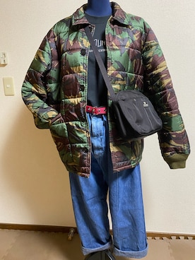 「NECESSARY or UNNECESSARY（ネセサリーオアアンネセサリー）のアイテム（ジャケット/アウター）」を使った、agiさん（レディース・163cm）の春コーディネート