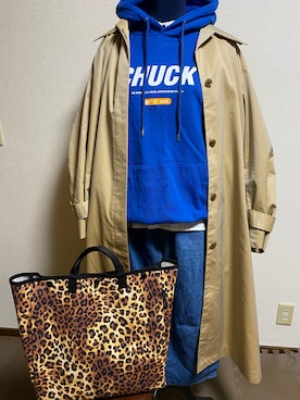 「CHUCK（チャック）のアイテム」を使った、agiさん（レディース・163cm）の春コーディネート