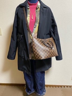 「NECESSARY or UNNECESSARY（ネセサリーオアアンネセサリー）のアイテム（ジャケット/アウター）」を使った、agiさん（レディース・163cm）の春コーディネート