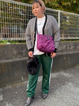 「CONVERSE TOKYO（コンバーストウキョウ）のアイテム（パンツ）」を使った、agiさん（レディース・163cm）の秋コーディネート
