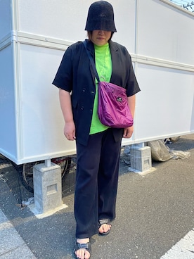 「DUNLOP（ダンロップ）のアイテム」を使った、agiさん（レディース・163cm）の夏コーディネート