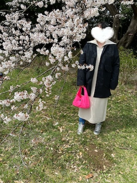 「NECESSARY or UNNECESSARY（ネセサリーオアアンネセサリー）のアイテム（ジャケット/アウター）」を使った、agiさん（レディース・163cm）の春コーディネート